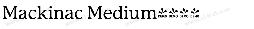 Mackinac Medium字体转换